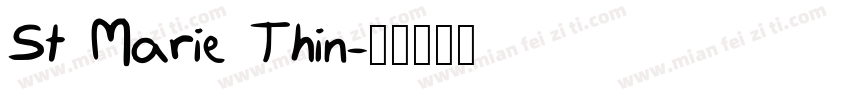 St Marie Thin字体转换